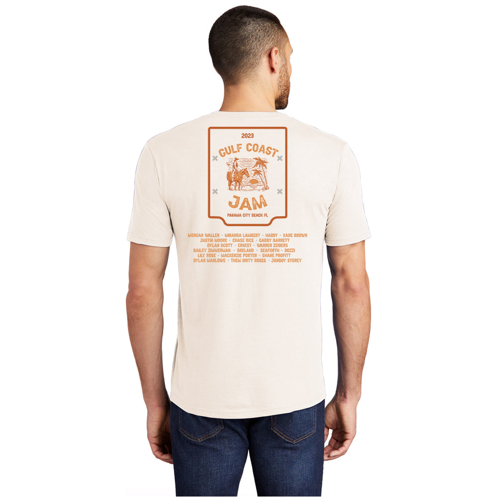 Surfing Cowboy Unisex Tee - Natural